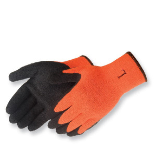 A-Grip® Textured Black Latex Coated (Hi-Vis orange), Dozen