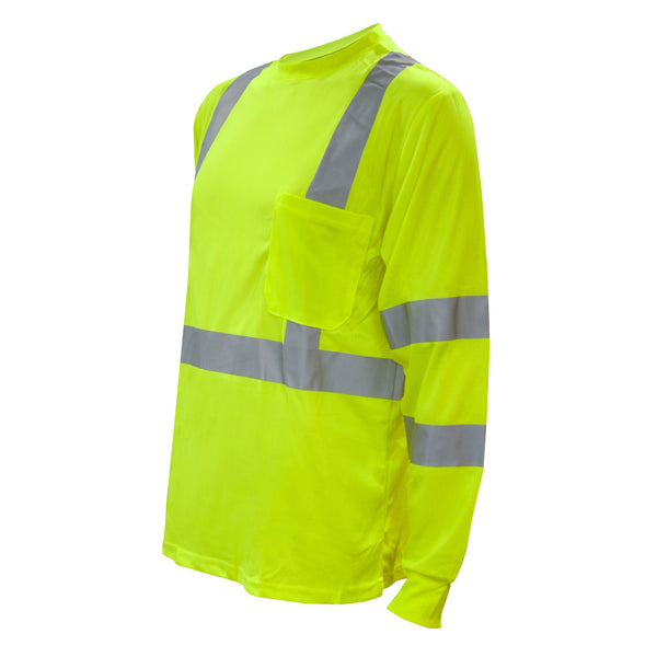 Class 3, ANSI/ISEA 107-2010, Long Sleeve Shirt, Lime